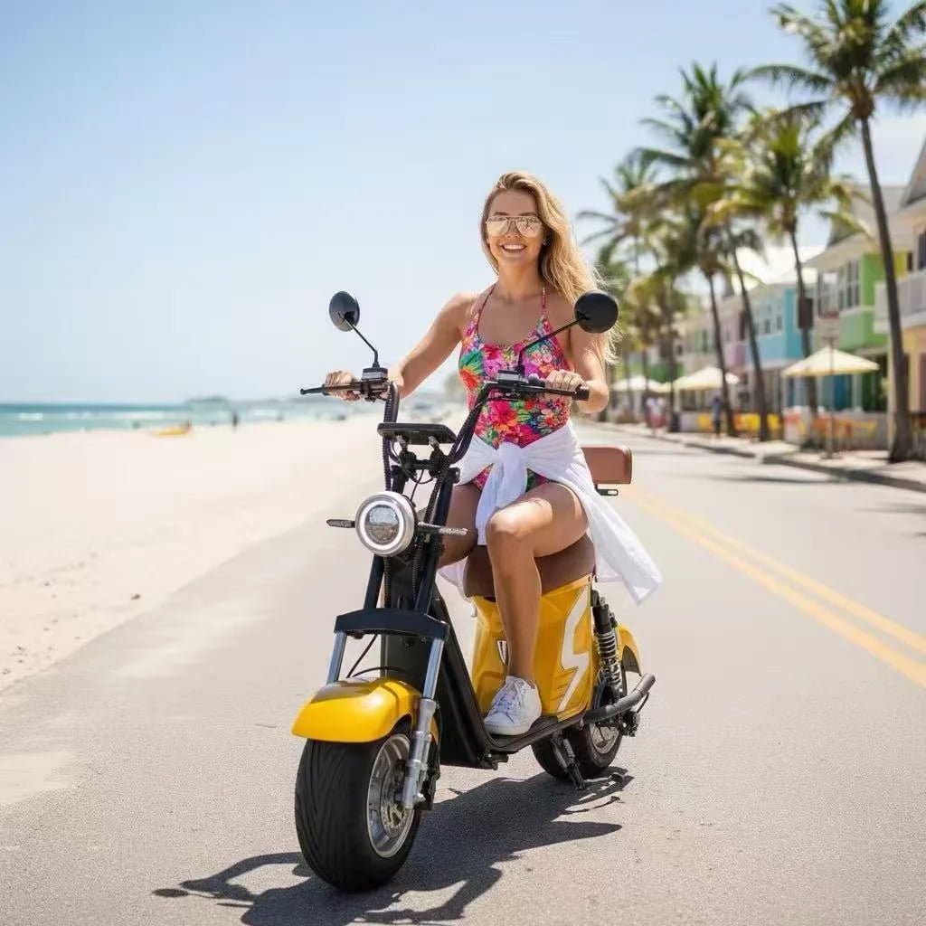 FOXSCOO X21 Yellow Electric Motorcycle