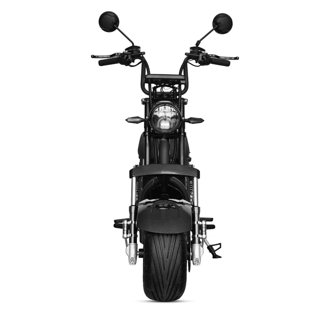 M8 -Bicicleta Elétrica 3000W 60V 24Ah, Dupla Suspensão, Freio a Disco Hidráulico