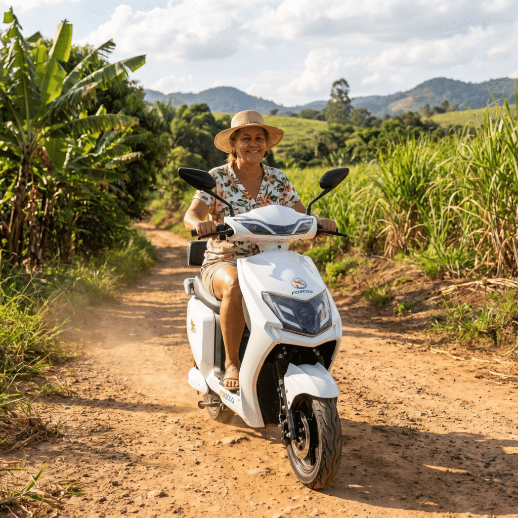 Y8- Triciclo Elétrico 1000W Veículo de Mobilidade Familiar