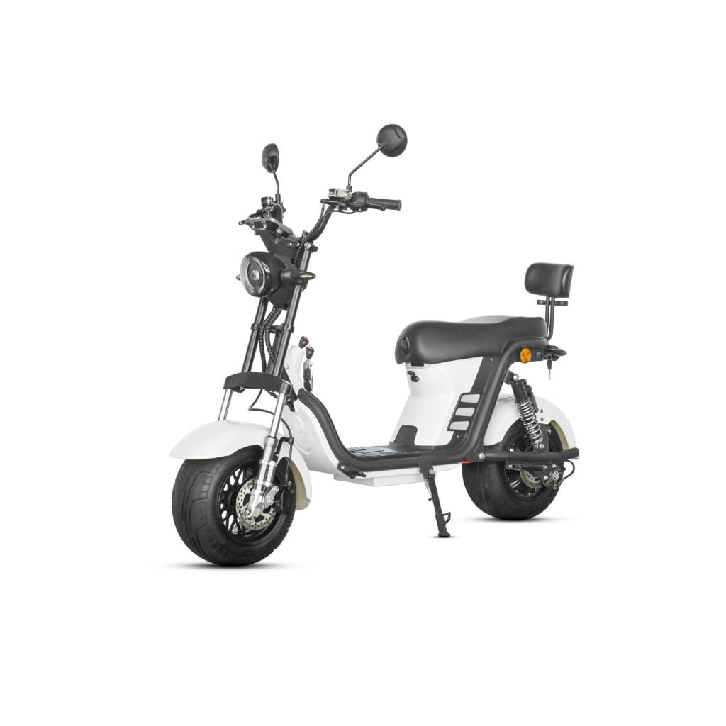 M8 -Bicicleta Elétrica 3000W 60V 24Ah, Dupla Suspensão, Freio a Disco Hidráulico