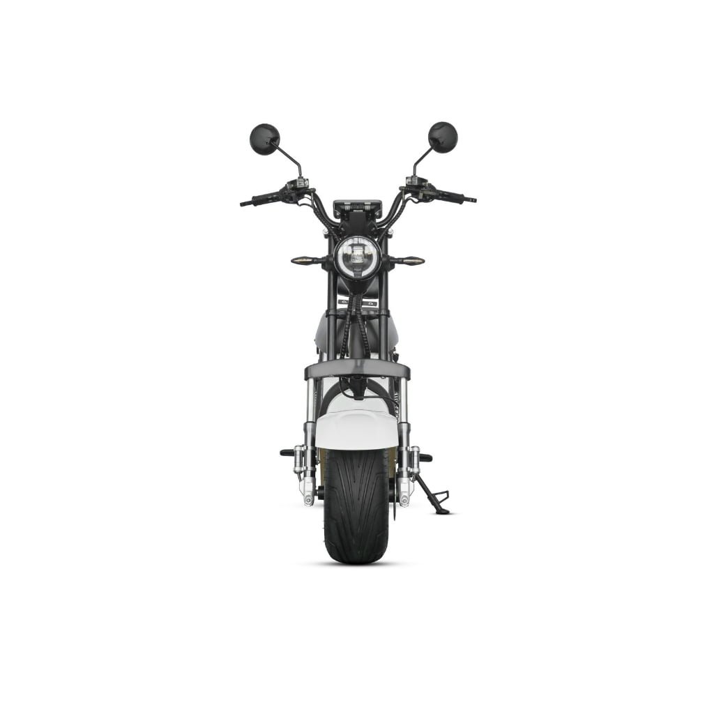 M8 -Bicicleta Elétrica 3000W 60V 24Ah, Dupla Suspensão, Freio a Disco Hidráulico