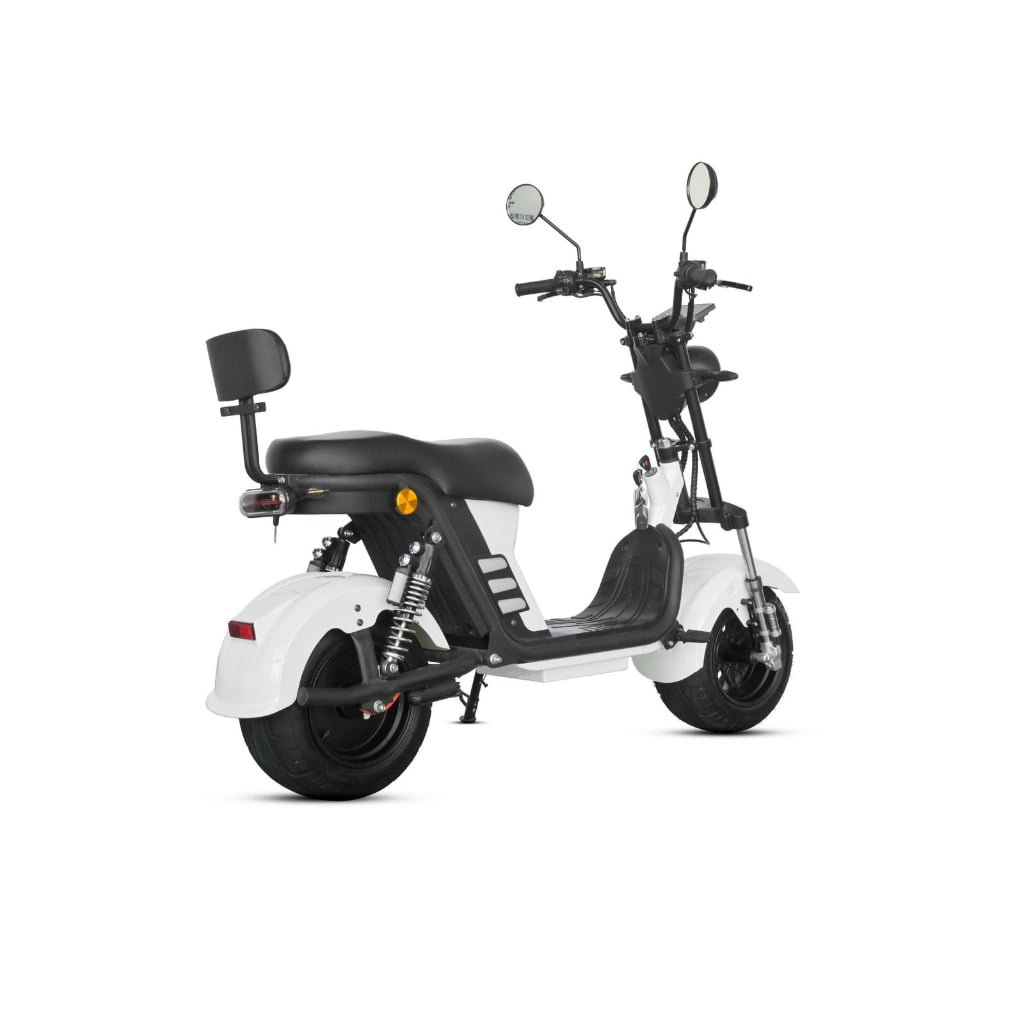 M8 -Bicicleta Elétrica 3000W 60V 24Ah, Dupla Suspensão, Freio a Disco Hidráulico