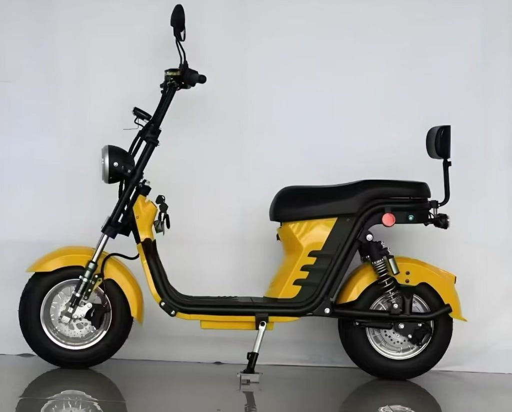 M8 -Bicicleta Elétrica 3000W 60V 24Ah, Dupla Suspensão, Freio a Disco Hidráulico