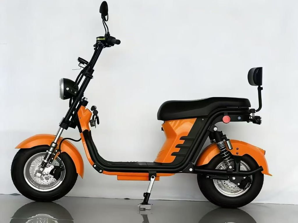 M8 -Bicicleta Elétrica 3000W 60V 24Ah, Dupla Suspensão, Freio a Disco Hidráulico