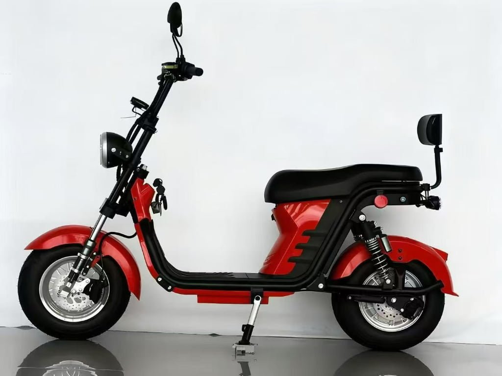 M8 -Bicicleta Elétrica 3000W 60V 24Ah, Dupla Suspensão, Freio a Disco Hidráulico