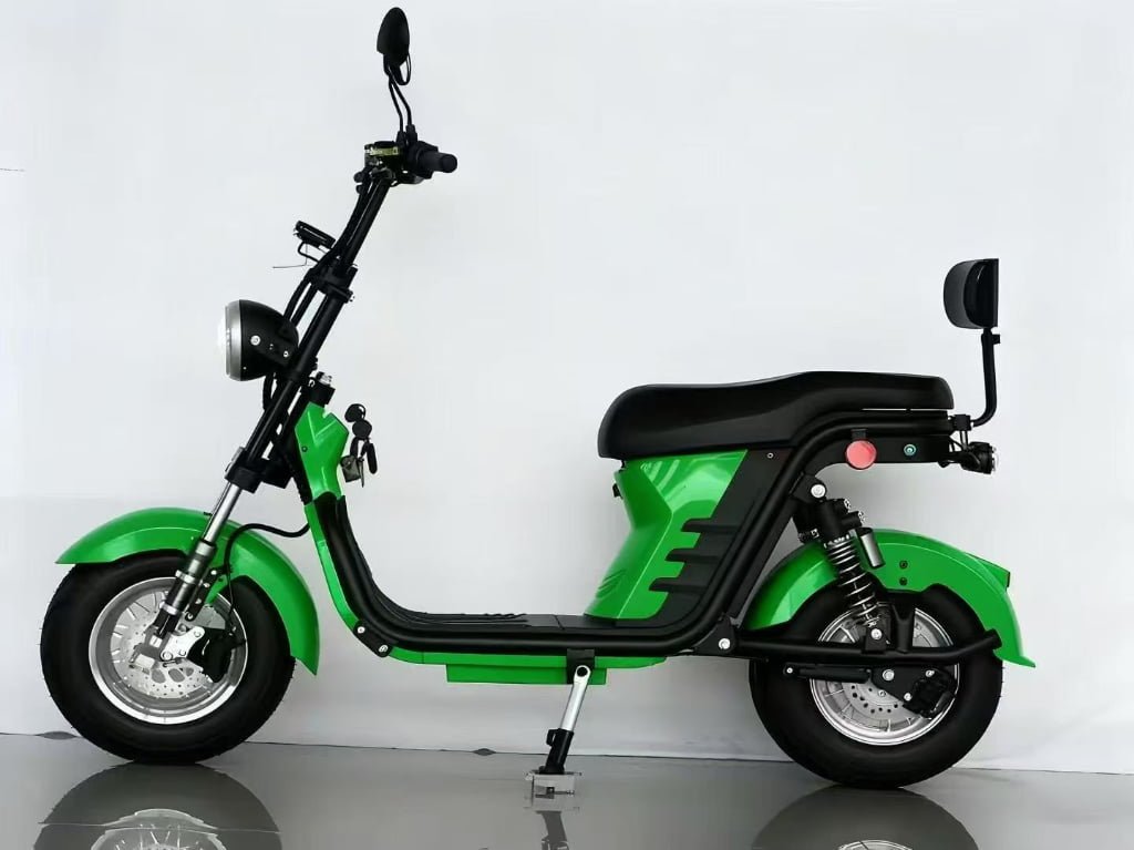 M8 -Bicicleta Elétrica 3000W 60V 24Ah, Dupla Suspensão, Freio a Disco Hidráulico
