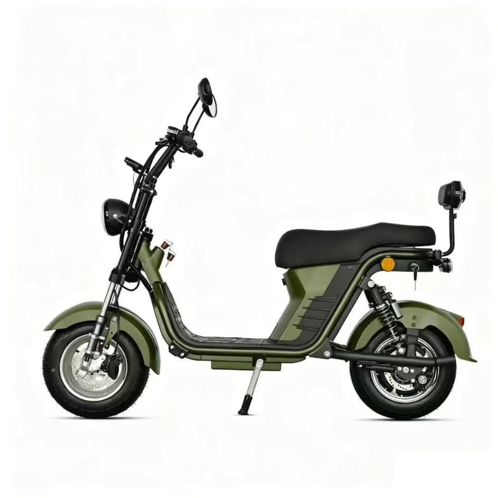 M8 -Bicicleta Elétrica 3000W 60V 24Ah, Dupla Suspensão, Freio a Disco Hidráulico
