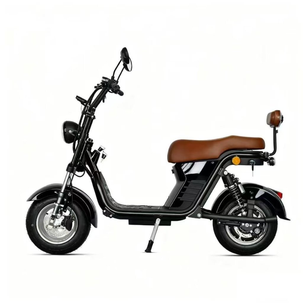 M8 -Bicicleta Elétrica 3000W 60V 24Ah, Dupla Suspensão, Freio a Disco Hidráulico