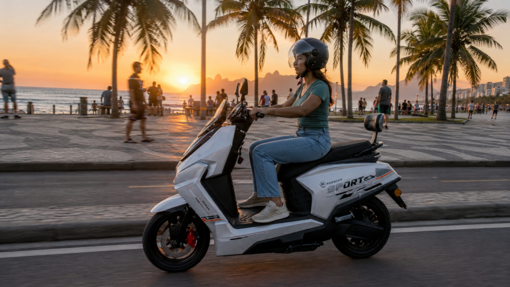 Y4-Scooter Elétrica 60V 24Ah（Prata）