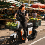 Z7‑ Scooter Elétrica Comercial 1000W, 60V 24Ah, Bagageiros