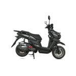 Y3‑Scooter Elétrica, Freio a Disco Duplo, Amortecedor Ajustável（Preto Fosco）