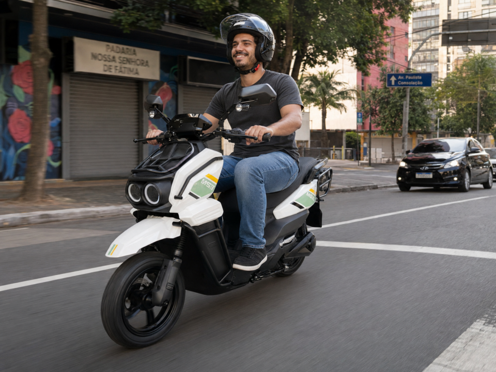 Y3‑Scooter Elétrica, Freio a Disco Duplo, Amortecedor Ajustável（Preto Fosco）
