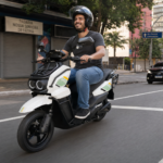 Y3‑Scooter Elétrica, Freio a Disco Duplo, Amortecedor Ajustável（Preto Fosco）