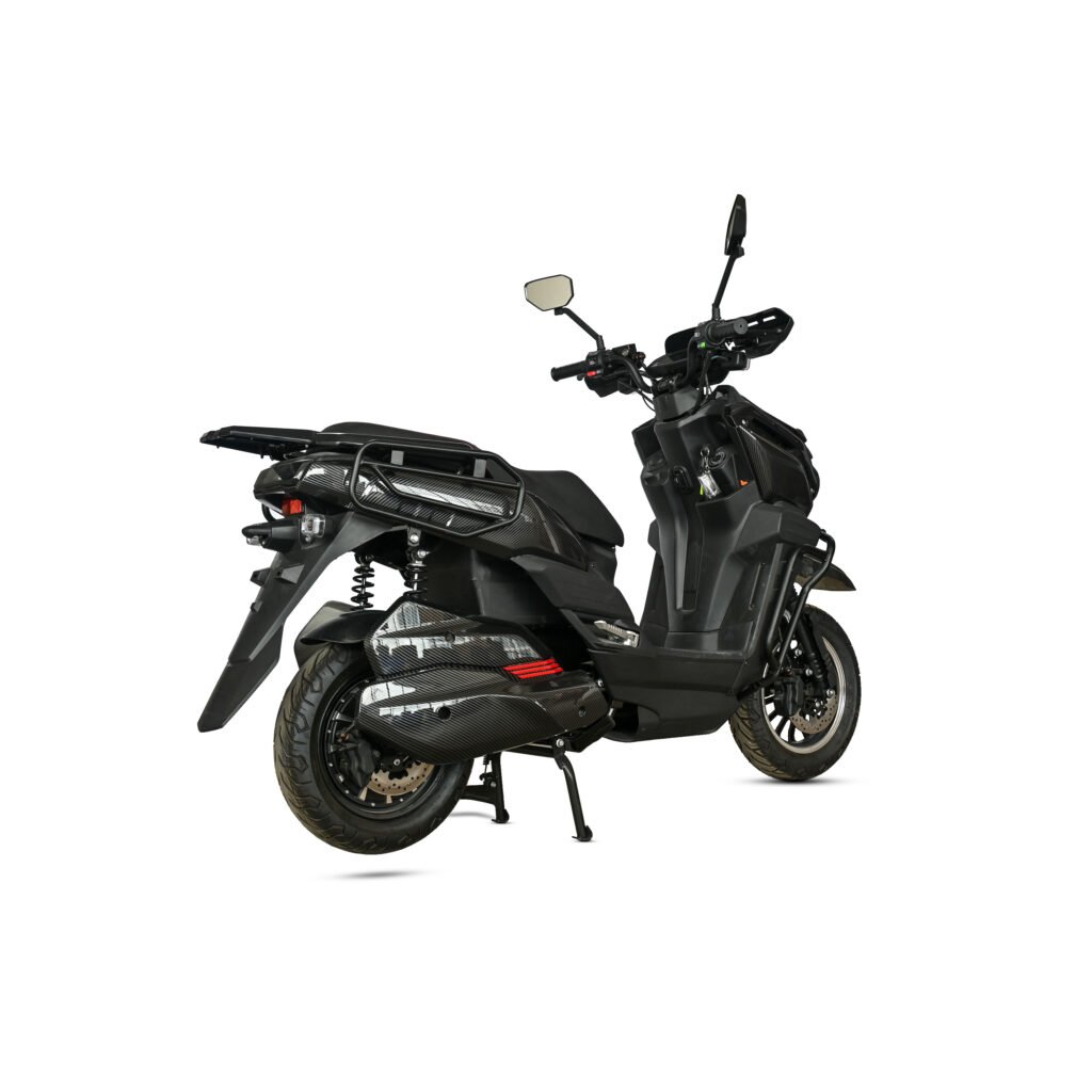 Y3‑Scooter Elétrica, Freio a Disco Duplo, Amortecedor Ajustável（Preto Fosco）