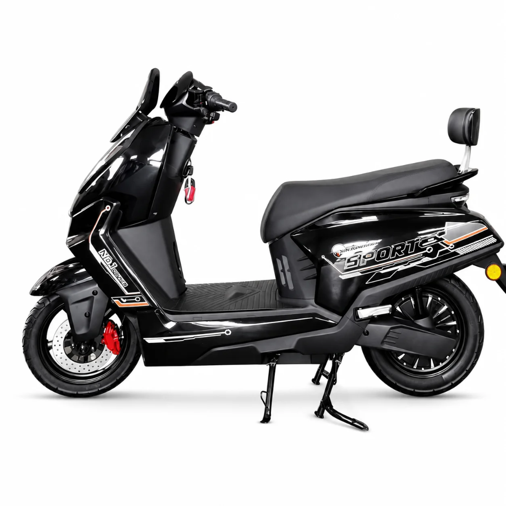 Y4-Scooter Elétrica 60V 24Ah (Preto )