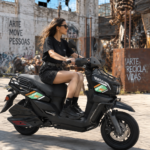 Y3‑Scooter Elétrica, Freio a Disco Duplo, Amortecedor Ajustável（Preto Fosco）