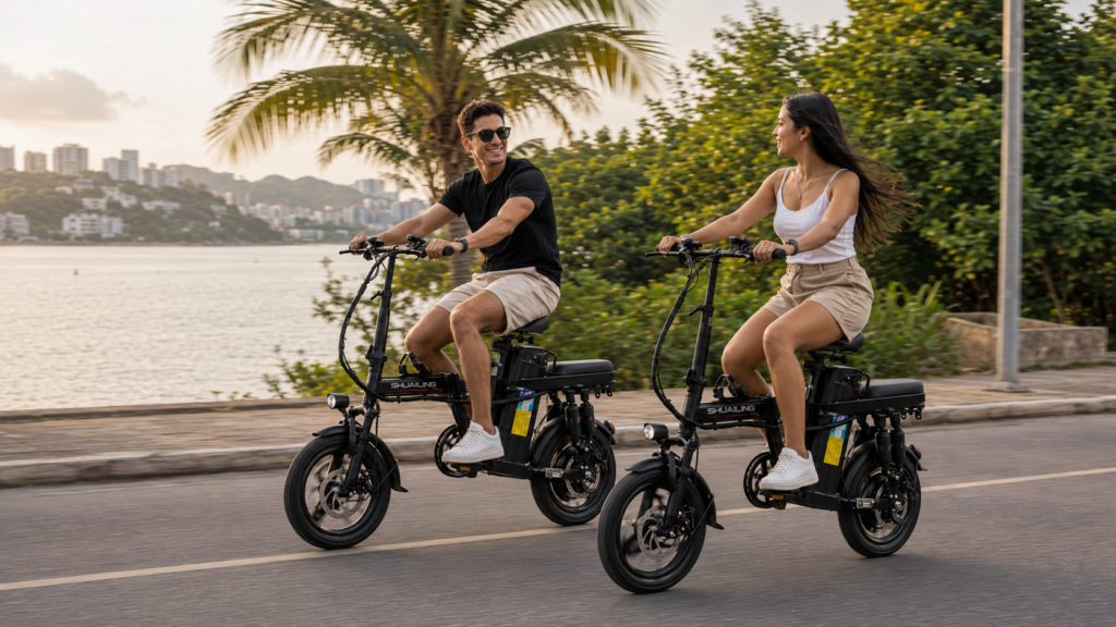 A10-Bicicleta Elétrica Dobrável