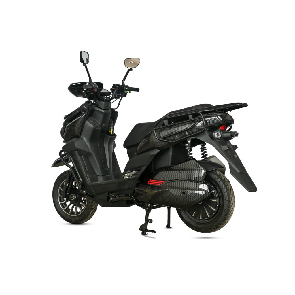 Y3‑Scooter Elétrica, Freio a Disco Duplo, Amortecedor Ajustável（Preto Fosco）