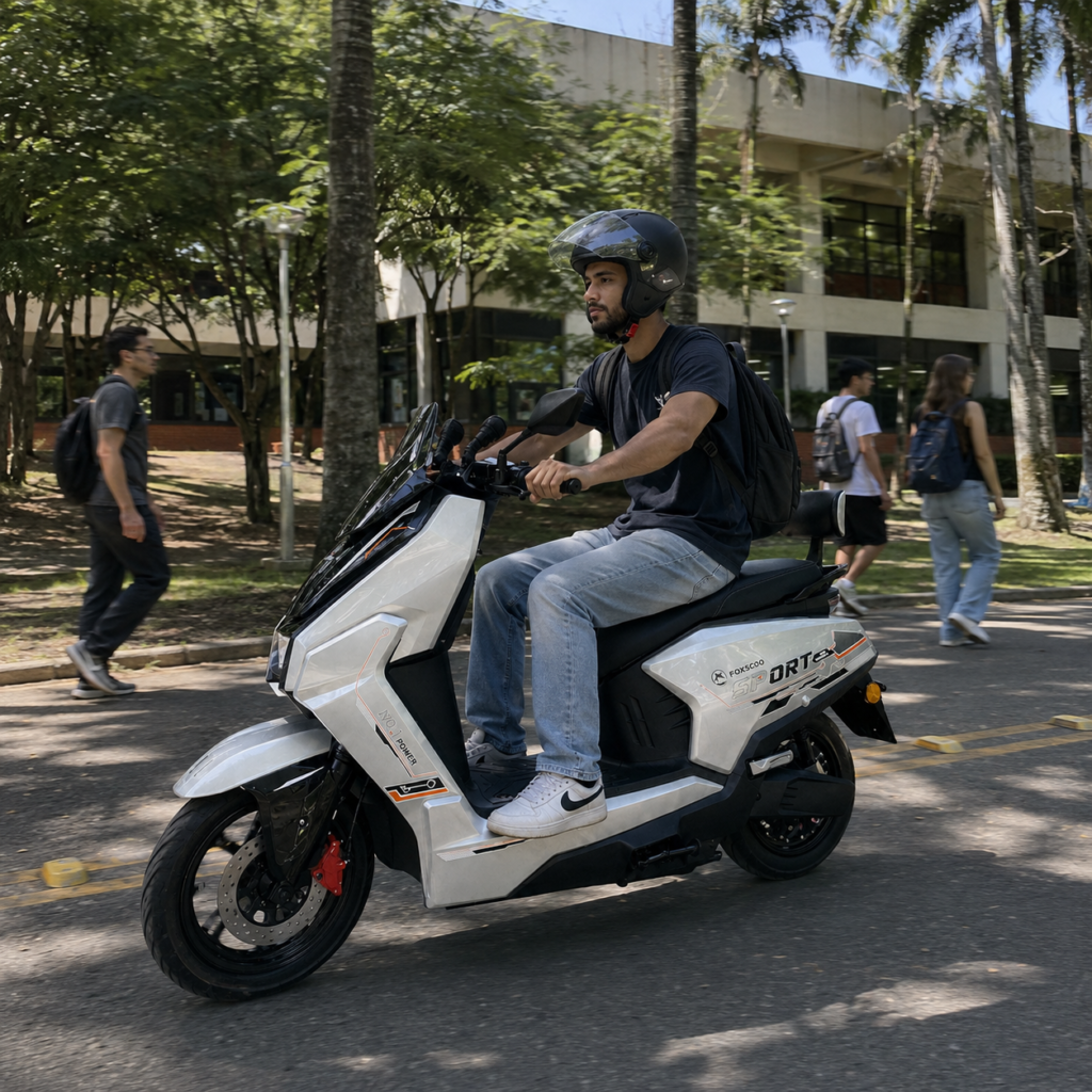 Y4-Scooter Elétrica 60V 24Ah（Prata）