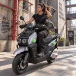 Y3‑Scooter Elétrica, Freio a Disco Duplo, Amortecedor Ajustável