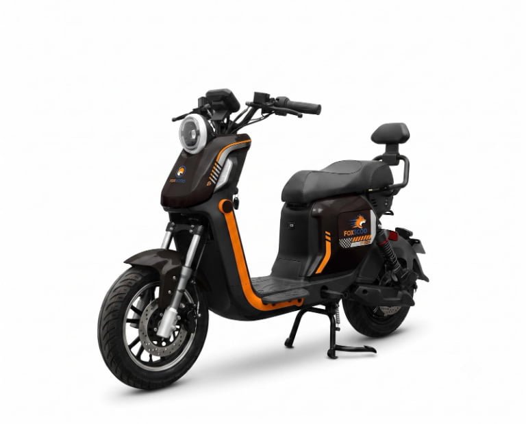 Z6 Scooter Elétrica FOXSCOO 1000W | 3 Velocidades, Alarme Anti‑Roubo, Bluetooth e Entrada USB