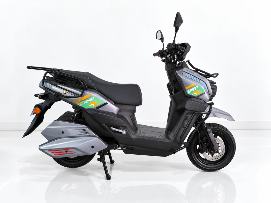 Y3‑Scooter Elétrica, Freio a Disco Duplo, Amortecedor Ajustável