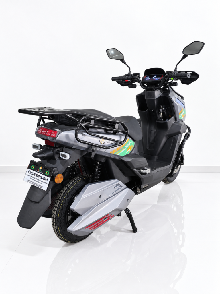 Y3‑Scooter Elétrica, Freio a Disco Duplo, Amortecedor Ajustável