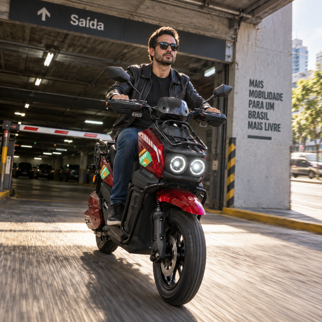 Y3‑Scooter Elétrica, Freio a Disco Duplo, Amortecedor Ajustável