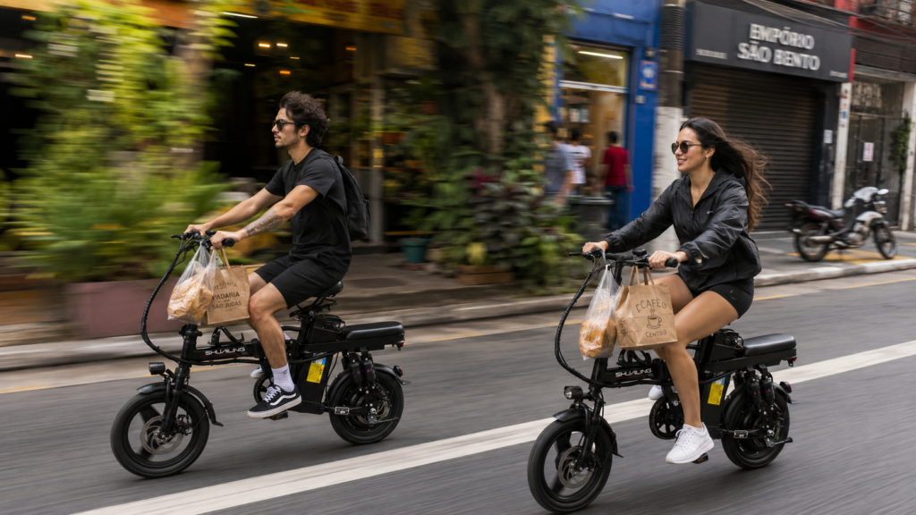 A10-Bicicleta Elétrica Dobrável