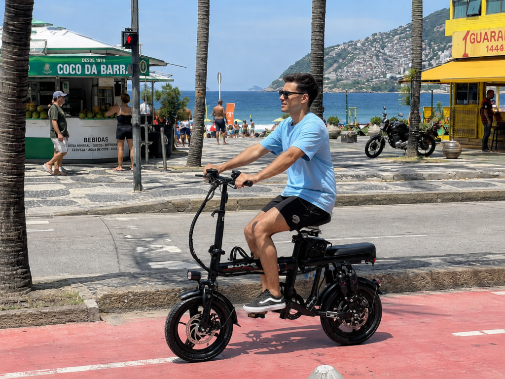 A10-Bicicleta Elétrica Dobrável