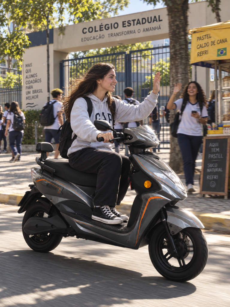 Y5 Scooter Elétrica 60V 24Ah（Branco Brilhante）