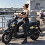 Y3‑Scooter Elétrica, Freio a Disco Duplo, Amortecedor Ajustável（Preto Fosco）