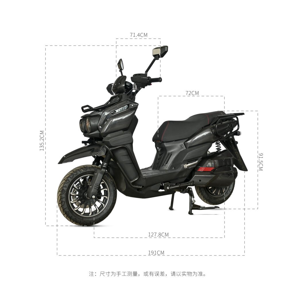 Y3‑Scooter Elétrica, Freio a Disco Duplo, Amortecedor Ajustável（Preto Fosco）