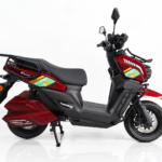 Y3‑Scooter Elétrica, Freio a Disco Duplo, Amortecedor Ajustável（Vermelho Metálico）