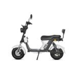 M8 -Bicicleta Elétrica 2000W 60V 24Ah, Dupla Suspensão, Freio a Disco Hidráulico (Branco)