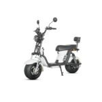 M8 -Bicicleta Elétrica 2000W 60V 24Ah, Dupla Suspensão, Freio a Disco Hidráulico (Branco)