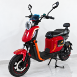 Z6 Scooter Elétrica FOXSCOO 1000W | 3 Velocidades, Alarme Anti‑Roubo, Bluetooth e Entrada USB（Vermelho）