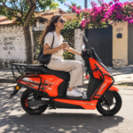 Y4-Scooter Elétrica 60V 24Ah（Laranja）