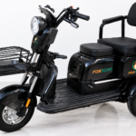 S3- Triciclo Elétrico 1000W Veículo de Mobilidade Familiar (Preto)