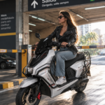 Y4-Scooter Elétrica 60V 24Ah（Prata）
